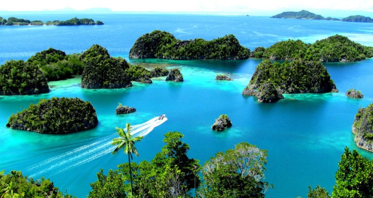 The karst islands and lagoons of Piaynemo, Raja Ampat
