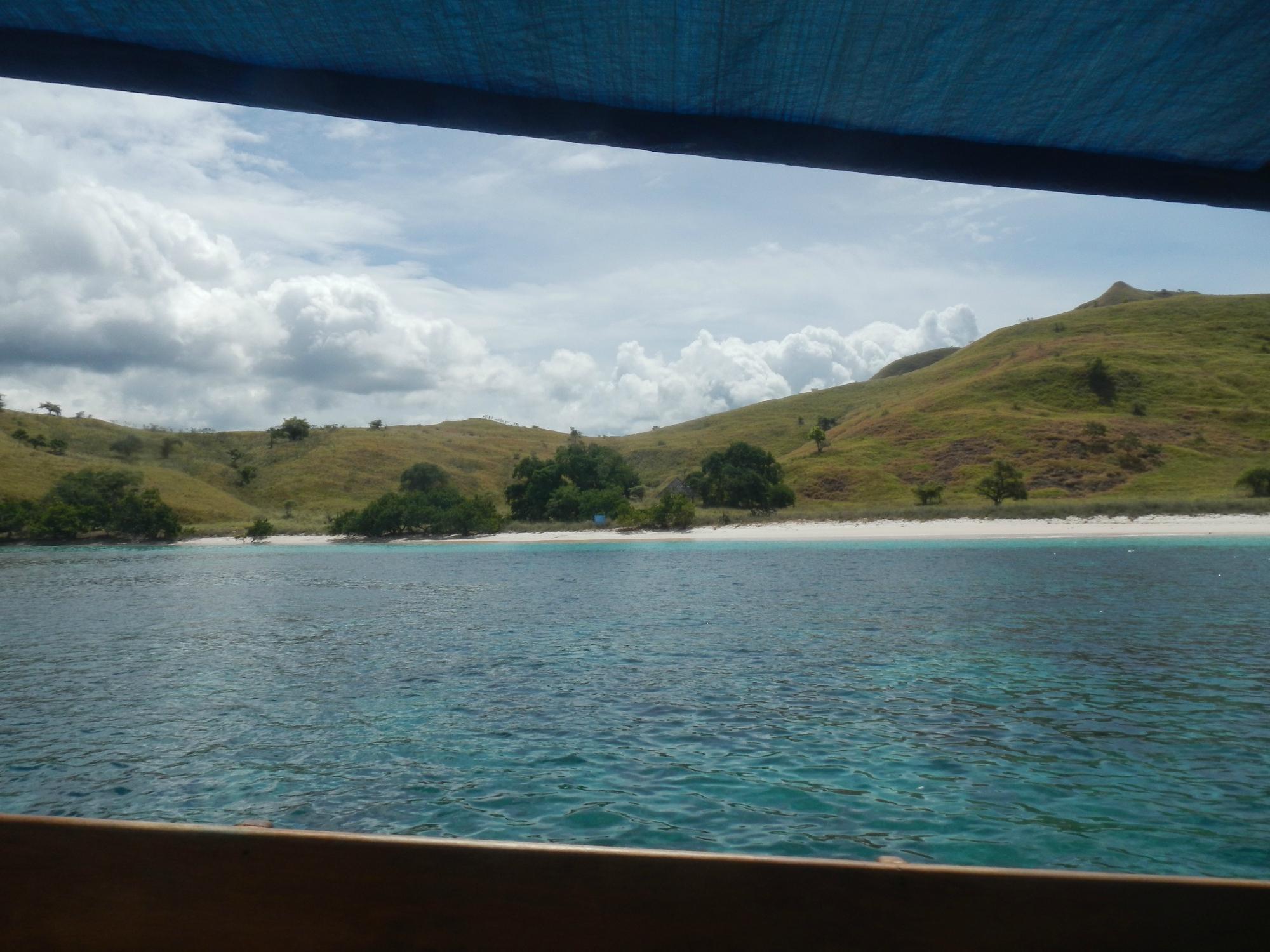 The pink sand shoreline of Pink Beach (Pantai Merah), Komodo